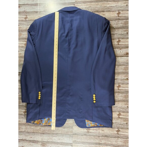 Holland & Sherry for Arthur 100% cashmere Sport jacket blazer sz 50 color Blue - Picture 6 of 6